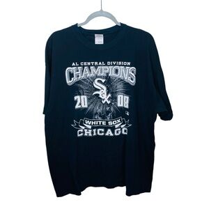 MLB Chicago White Sox 2008 Champions Graphic Print Black T Shirt XL VF Imagewear